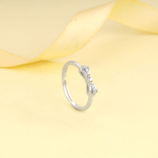 Silver Triple Bow Ring